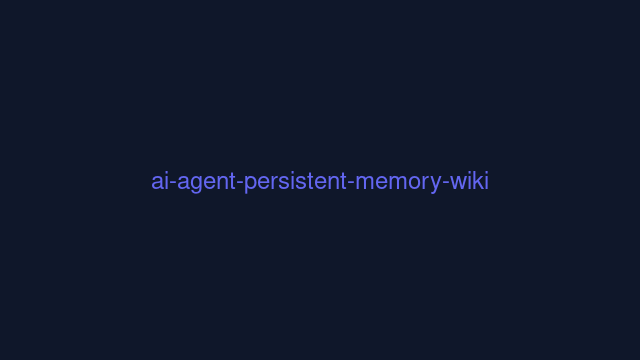 Cross-agent persistent memory wiki for AI coding agents