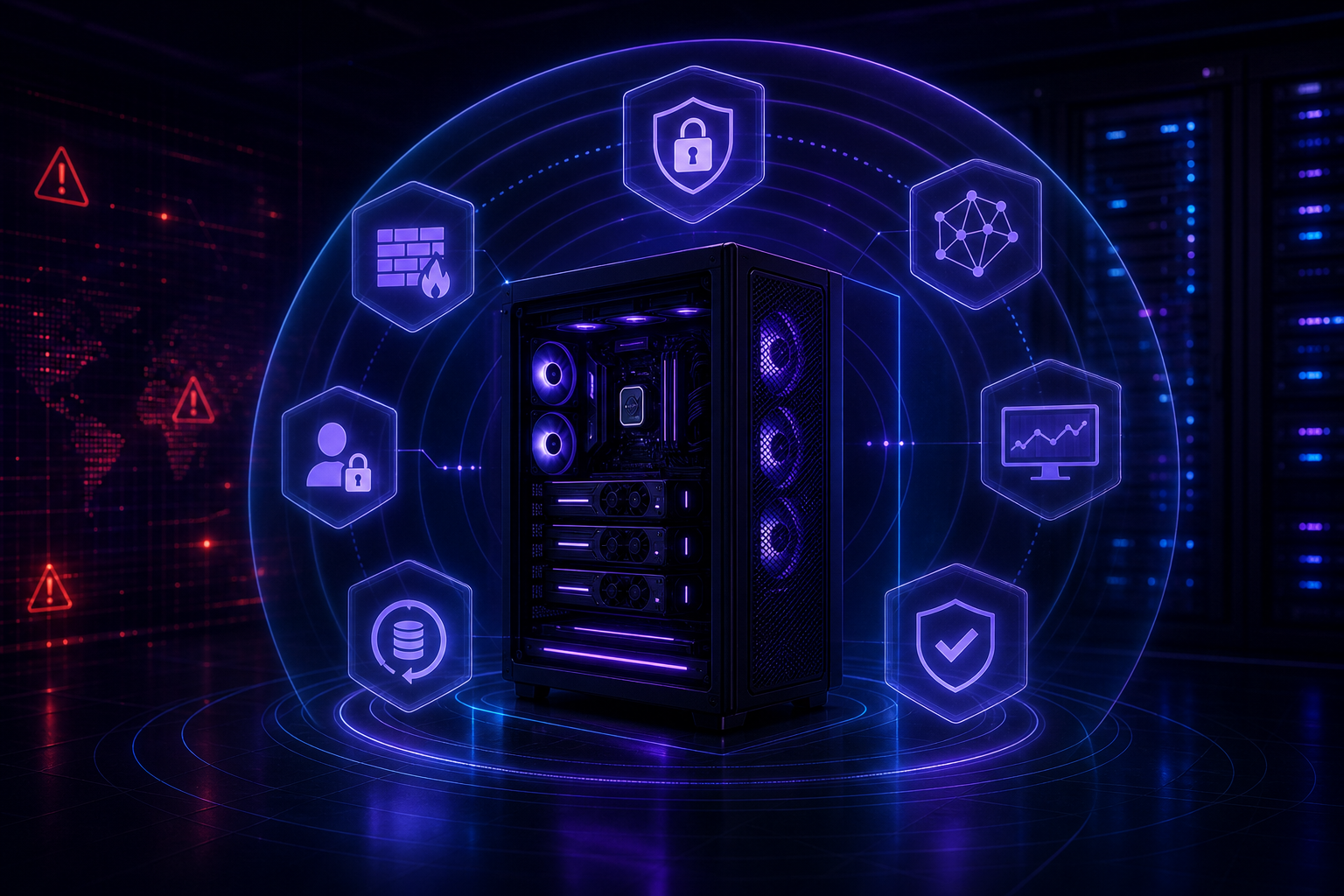 Secure storage and server layout for local AI model files.